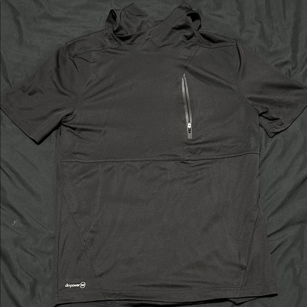 Russell Athletic Black Short Sleeve Hoodie